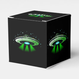 Caja Para Regalos Fiesta de cumpleaños de la nave espacial Alien UFO