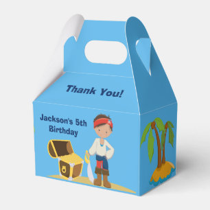 Caja Para Regalos Fiesta de cumpleaños de la piscina infantil Pirat