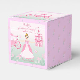 Caja Para Regalos Fiesta de cumpleaños de la princesa rosa Fantasy