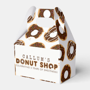 Caja Para Regalos Fiesta de cumpleaños de la tienda de donut de choc