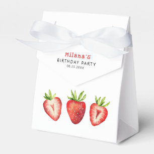 Caja Para Regalos Fiesta de cumpleaños de las chicas de fresa