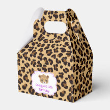 Fiesta de cumpleaños de leopardo Print Purple Quat
