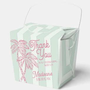 Caja Para Regalos Fiesta de cumpleaños de Mint Palm Spring Pastel Be