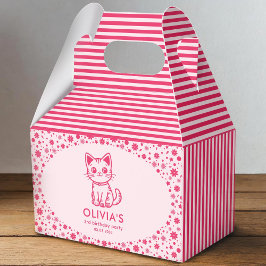 Caja Para Regalos Fiesta de cumpleaños de niña con kit de colores pe