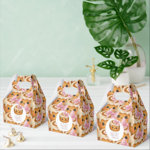 Caja Para Regalos Fiesta de cumpleaños de niña con rollo de canela l