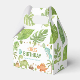 Caja Para Regalos Fiesta de Cumpleaños de Niño con Dinosauriocute