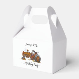 Caja Para Regalos Fiesta de cumpleaños de niños con diseño de tracto