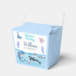 Caja Para Regalos Fiesta de cumpleaños de Ocean Animals