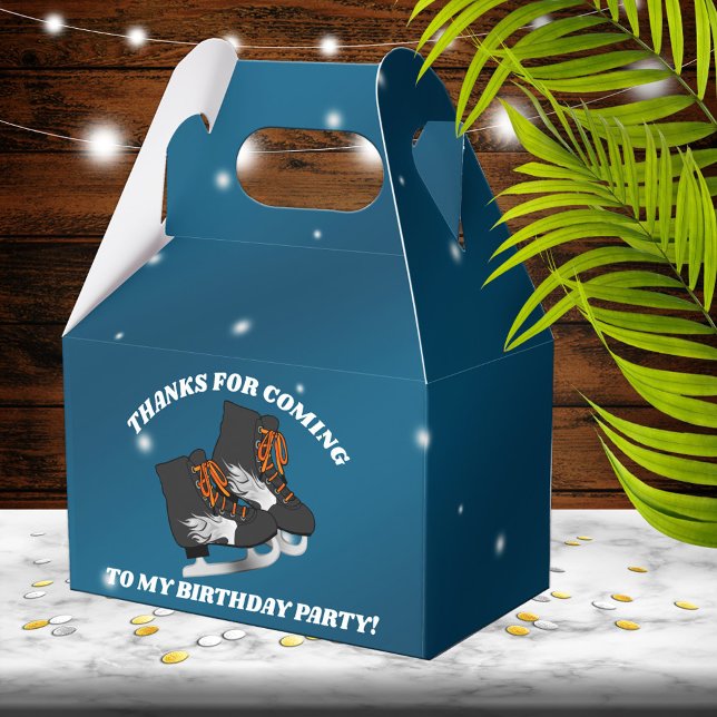 Caja Para Regalos Fiesta de cumpleaños de patinaje sobre hielo del n (Subido por el creador)