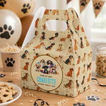 Fiesta de Cumpleaños de Perro Cachorro Acuarela