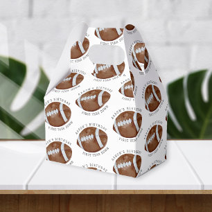 Caja Para Regalos Fiesta de cumpleaños de primer año de fútbol