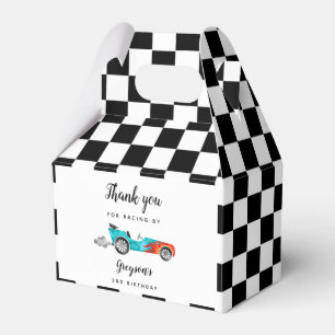 Caja Para Regalos Fiesta de cumpleaños de Race Car Boy