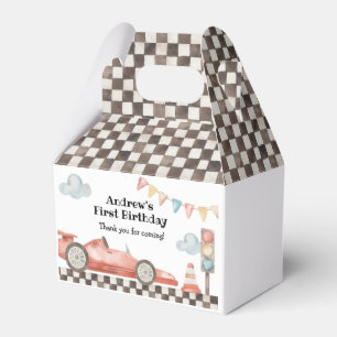 Caja Para Regalos Fiesta de cumpleaños de Race Car Boy