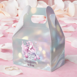 Caja Para Regalos Fiesta de cumpleaños de sirena mágica para niños