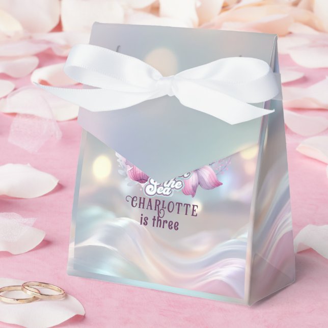 Caja Para Regalos Fiesta de cumpleaños de sirena mágica para niños (Boda)