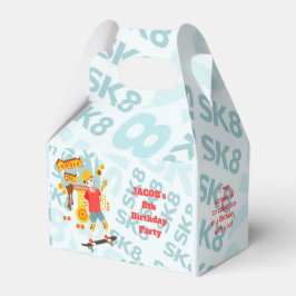 Caja Para Regalos Fiesta de cumpleaños de Skate Park Fun Boy