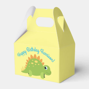 Caja Para Regalos Fiesta de cumpleaños de Stegosaurus Dinosaur
