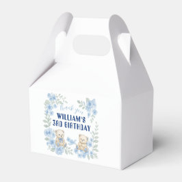 Caja Para Regalos Fiesta de cumpleaños de Teddy Bear