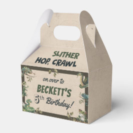 Caja Para Regalos Fiesta de cumpleaños de un niño con temática repti