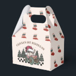 Caja Para Regalos Fiesta de cumpleaños de Winter Truck Christmas Tre<br><div class="desc">Invierno Camión Navidad Árbol fiesta de cumpleaños Caja de Favores</div>