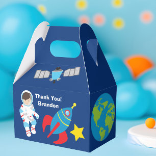 Caja Para Regalos Fiesta de cumpleaños del astronauta de Guay en el 