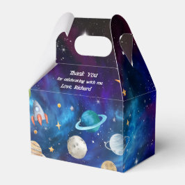 Caja Para Regalos Fiesta de cumpleaños del astronauta del planeta