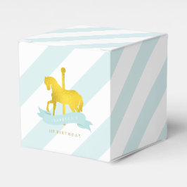 Caja Para Regalos Fiesta de cumpleaños del caballo Mint Carousel