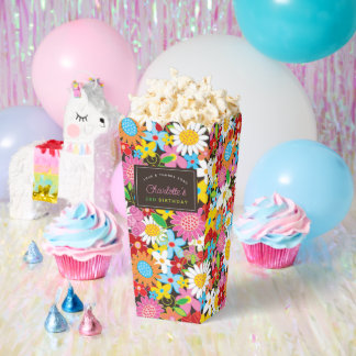 Caja Para Regalos Fiesta de Cumpleaños del Caprichoso Jardín de Flor
