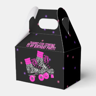 Caja Para Regalos Fiesta de cumpleaños del Chica Cute Roller Skate