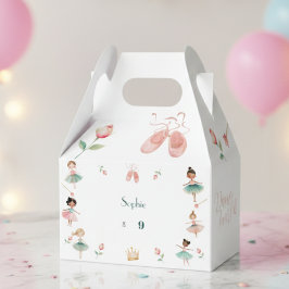 Caja Para Regalos Fiesta de cumpleaños del chica de danza y twirl
