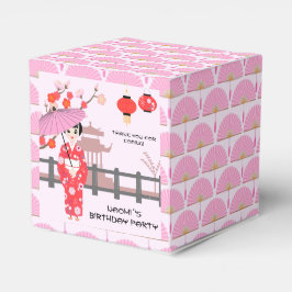 Caja Para Regalos Fiesta de cumpleaños del Chica japonés Sakura Cher