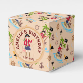 Caja Para Regalos Fiesta de cumpleaños del mapa del tesoro del Chica