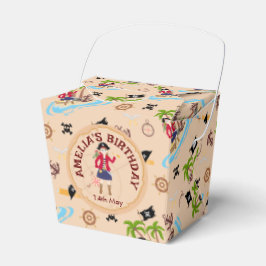 Caja Para Regalos Fiesta de cumpleaños del mapa del tesoro del Chica