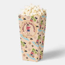 Fiesta de cumpleaños del mapa del tesoro del Chica