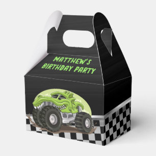 Caja Para Regalos Fiesta de cumpleaños del Monstruo del Gator Verde 
