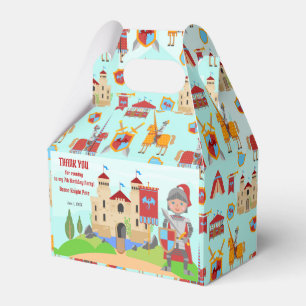Caja Para Regalos Fiesta de cumpleaños del Torneo de los Caballeros