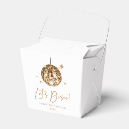 Caja Para Regalos Fiesta de cumpleaños disco de oro Let's Disco