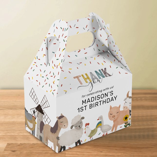Caja Para Regalos Fiesta de cumpleaños en la granja (Subido por el creador)