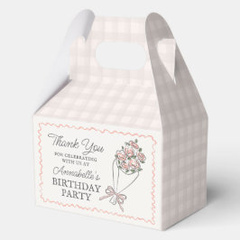 Caja Para Regalos Fiesta de cumpleaños floral fresca en el mercado d