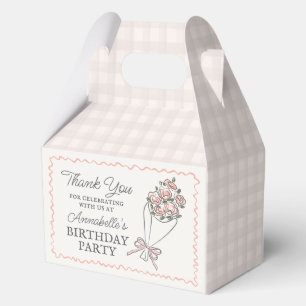 Caja Para Regalos Fiesta de cumpleaños floral fresca en el mercado d