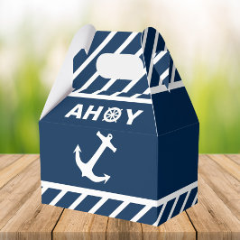 Caja Para Regalos Fiesta de cumpleaños náutica Ahoy