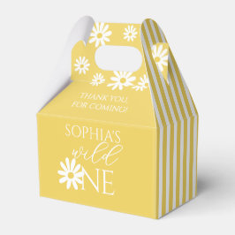Caja Para Regalos Fiesta de cumpleaños número 1 Wild One Boho Daisy