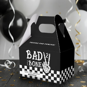 Caja Para Regalos Fiesta de cumpleaños número 2 de esqueleto malo ha