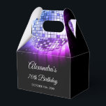 Caja Para Regalos Fiesta de cumpleaños número 70 de Purple 70th Disc<br><div class="desc">Eleva tu celebración de cumpleaños número 70 con nuestra Caja de Favor Disco Ball Purple 70th Birthday Party 70's. Esta caja de cambios capta la esencia de la era de la discoteca, lo que la convierte en la elección perfecta para un bash con temática disco o para cualquier evento en...</div>