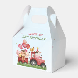 Caja Para Regalos Fiesta de cumpleaños para animales de granja