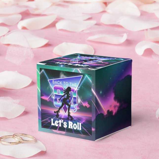 Caja Para Regalos Fiesta de cumpleaños para el patinaje sobre el vol (Boda)