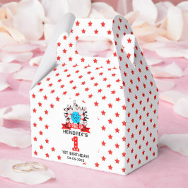 Caja Para Regalos Fiesta de cumpleaños retro de bolos para niños de 