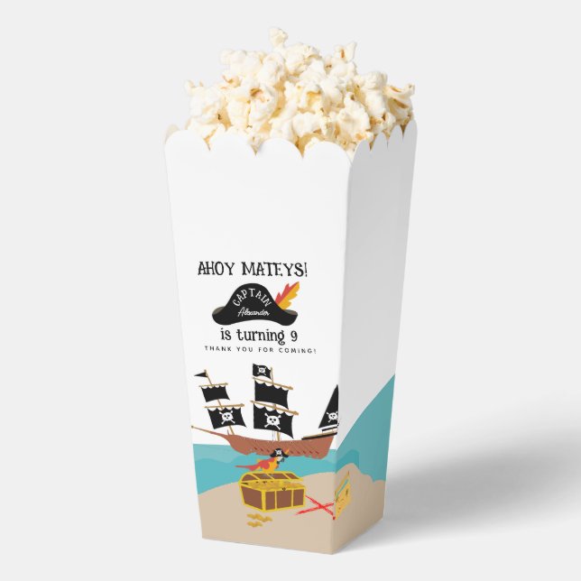 Caja Para Regalos Fiesta de cumpleaños temática pirata gracias (apareció)