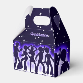 Caja Para Regalos Fiesta de danza retro Purple Gable