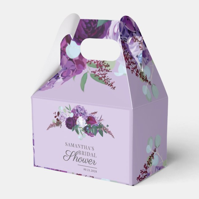Caja Para Regalos Fiesta de Despedida de Soltera Botánico Floral Ver (Front Side)